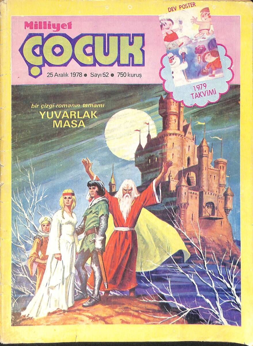 Milliyet Çocuk 25 Aralık 1978 Sayı: 52 - Uzay Çocukları - Temel Reis - Pembe Panter - Çizgi Roman Mevcut Değildir NDR98200 - 1