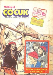 Milliyet Çocuk 25 Kasım 1985 Sayı: 48 - Red Kit - Ormanlar Kralı Robin - Kaptan Cousteau NDR97334 - Gökçekoleksiyon