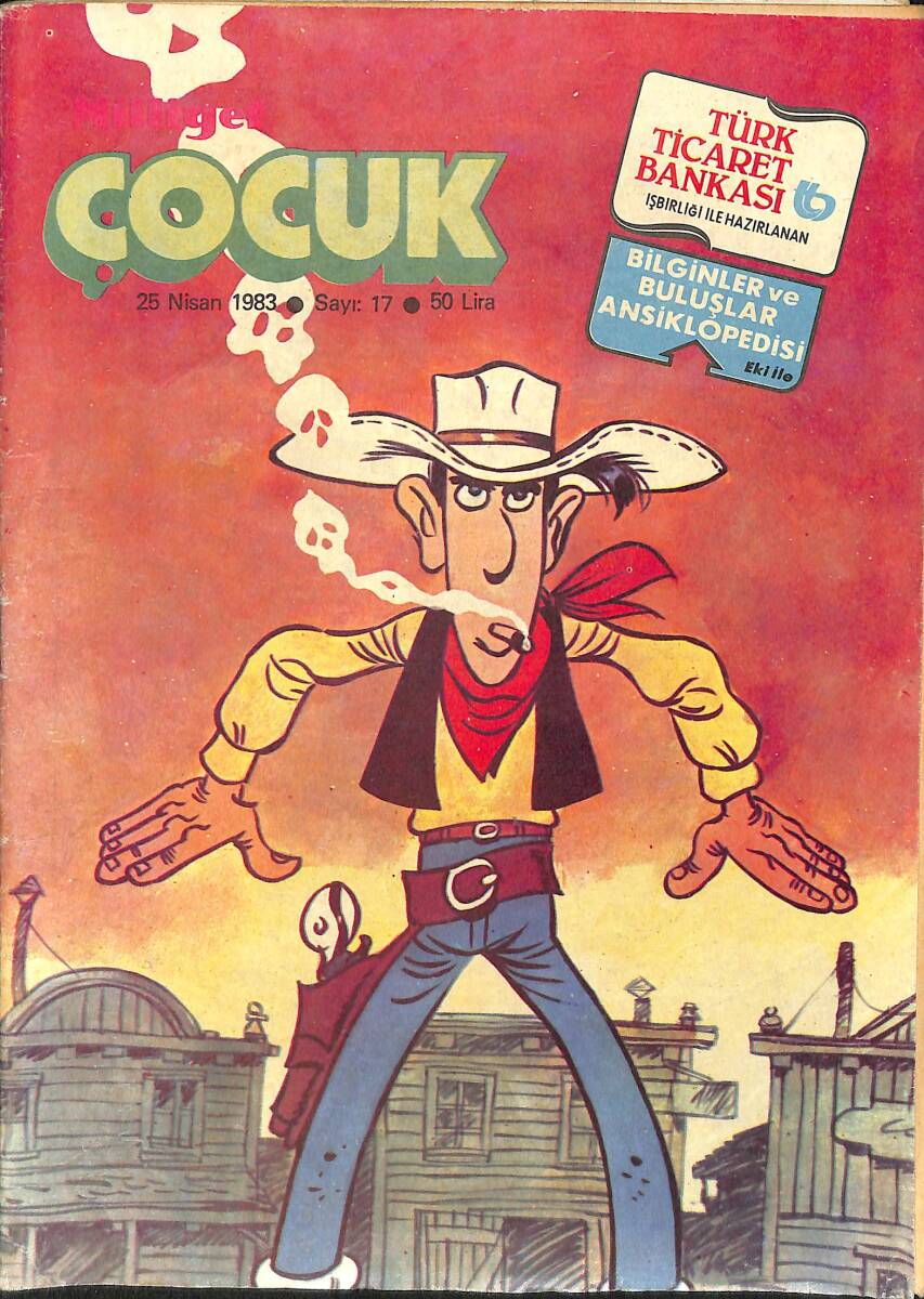 Milliyet Çocuk 25 Nisan 1983 Sayı: 17 - Beşler Çetesi - Red Kit - Moby Dick - Gaddar Davut - Çılgınlar Ormanı NDR98206 - 1