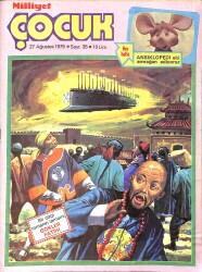 Milliyet Çocuk 27 Ağustos 1979 Sayı: 35 - Pembe Panter - Temel Reis - Püskül ve Çilli - Çizgi Roman 