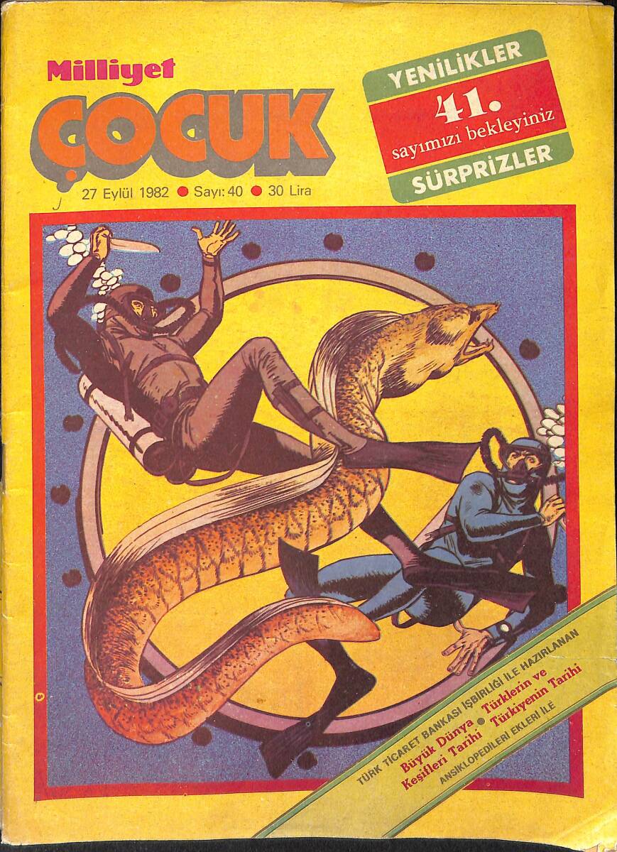 Milliyet Çocuk 27 Eylül 1982 Sayı: 40 - Red Kit - Bernard Prens - Kronos NDR98331 - 1