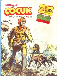Milliyet Çocuk 27 Mayıs 1985 Sayı: 22 - Fenerbahçe Takım Posteri - Red Kit -Siyah Kısrak - Michel Platini Poster-Buffalo Bill - Beşiktaş Takım Posteri NDR98165 - Gökçekoleksiyon