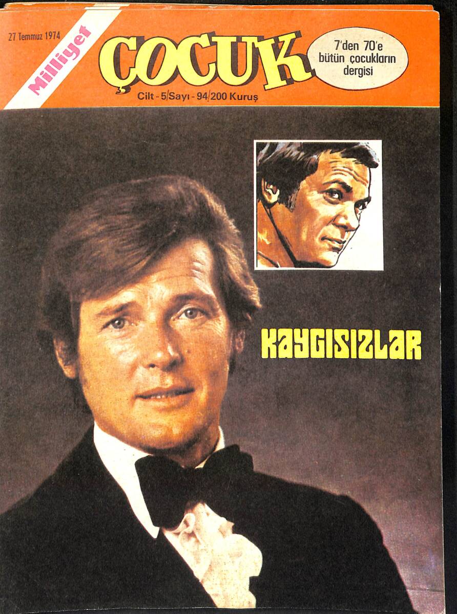 Milliyet Çocuk 27 Temmuz 1974 Sayı: 94 - Red Kit - Kaygısızlar - Örümcek Adam - Pembe Panter NDR98117 - 1