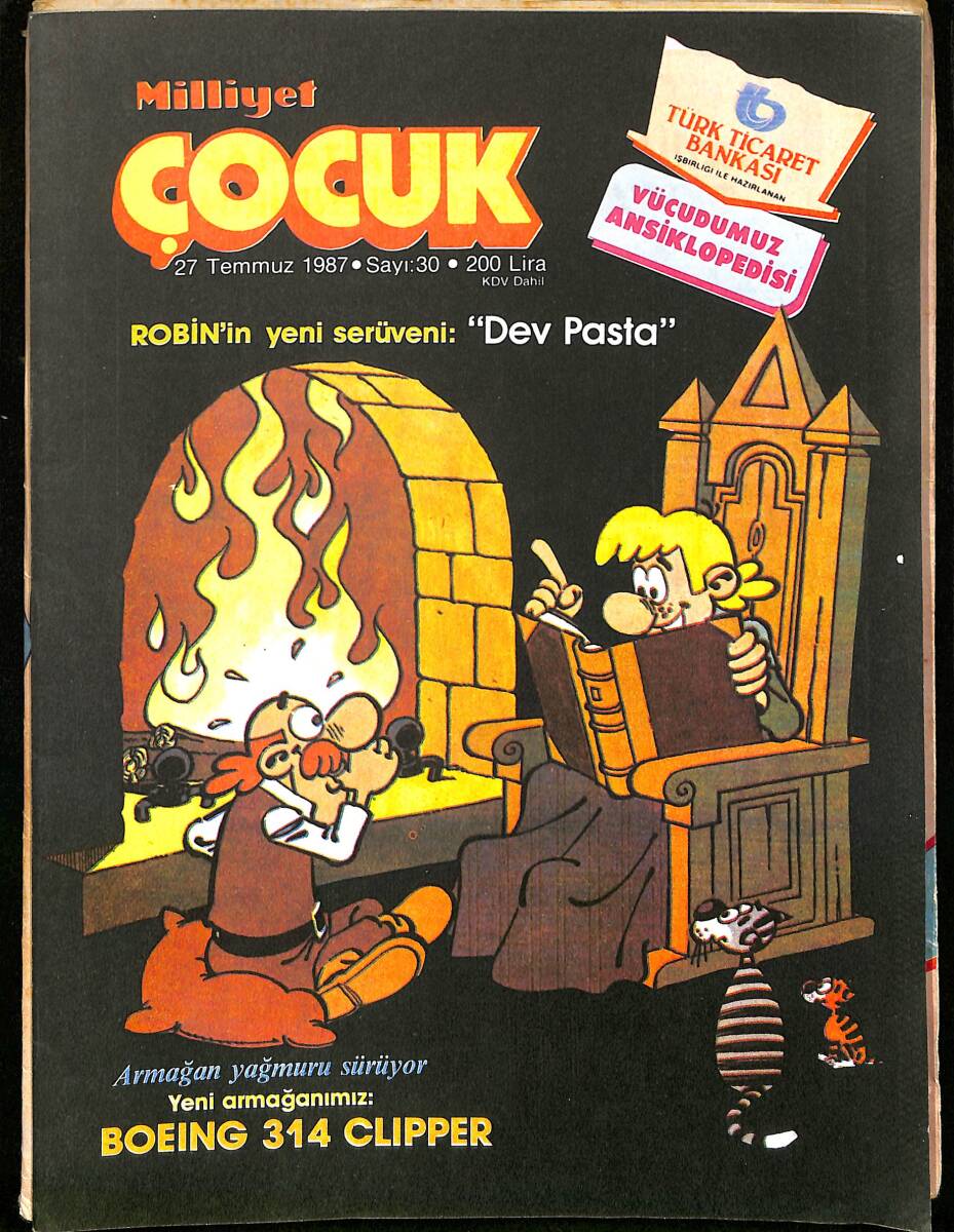 Milliyet Çocuk 27 Temmuz 1987 Sayı: 30 - Moby Dick NDR98079 - 1