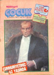 Milliyet Çocuk 28 Ekim 1985 Sayı: 44 - Red Kit - Ormanlar Kralı Robin - Şirinler - Şimşek Santrafor NDR97338 - Gökçekoleksiyon