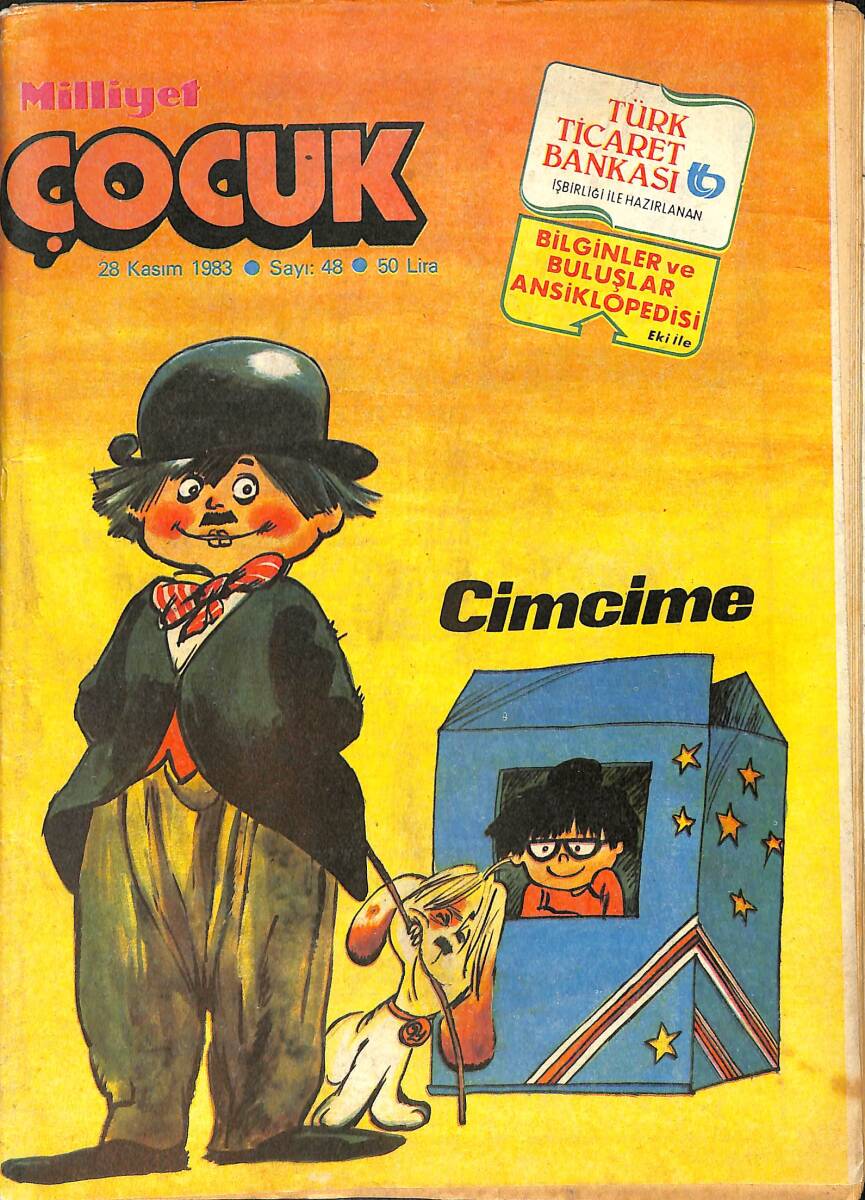 Milliyet Çocuk 28 Kasım 1983 Sayı: 48 - Red Kit - Kırk Ambar - Cimcime NDR97355 - 1