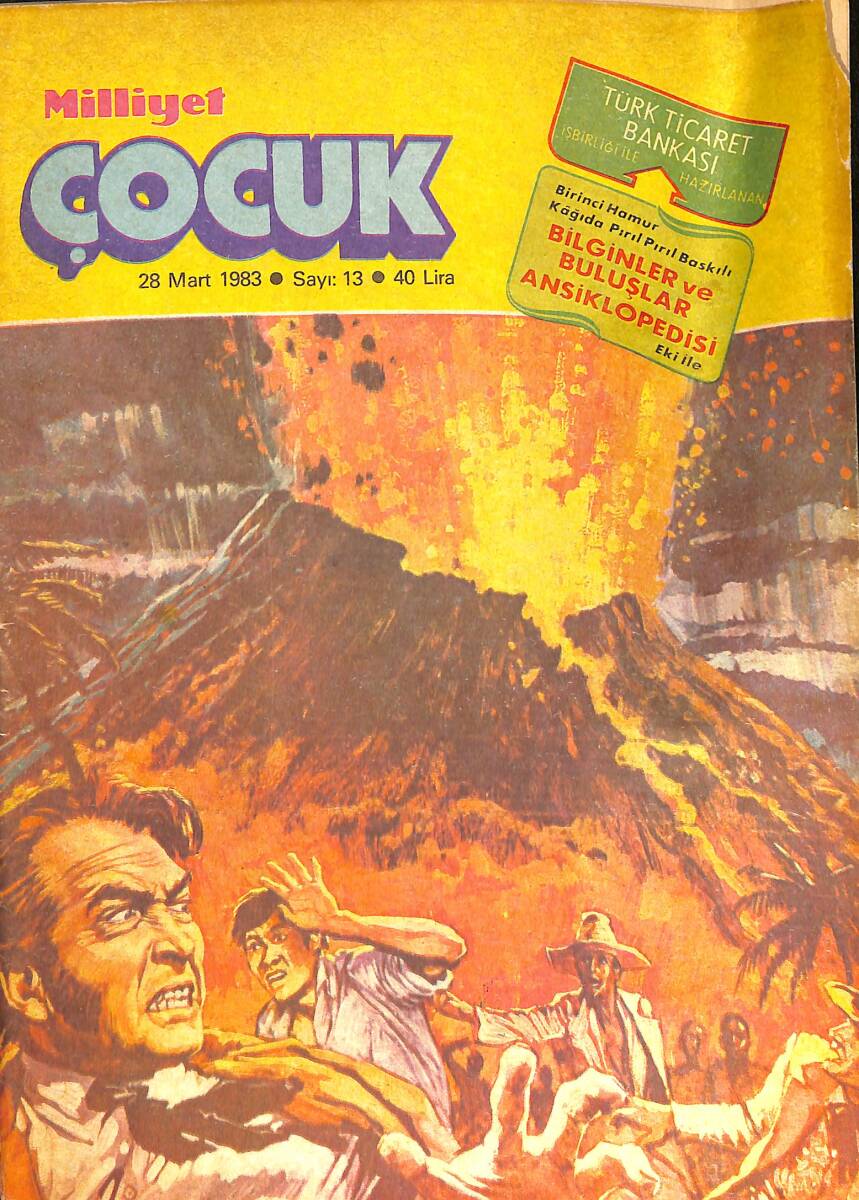 Milliyet Çocuk 28 Mart 1983 Sayı: 13 - Red Kit - Beşler Çetesi NDR97371 - 1