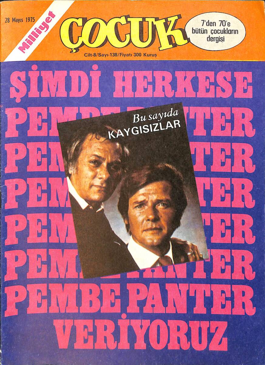 Milliyet Çocuk 28 Mayıs 1975 Sayı: 138 - Şampiyon - Kaptan Erik - Kaygısızlar - Örümcek Adam - Red Kit NDR97417 - 1