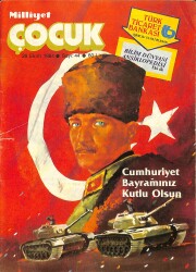 Milliyet Çocuk 29 Ekim 1984 Sayı: 44 - Red Kit - Şimşek Santrafor - Kırk Ambar - Ormanlar Kralı Robin NDR98107 - Gökçekoleksiyon