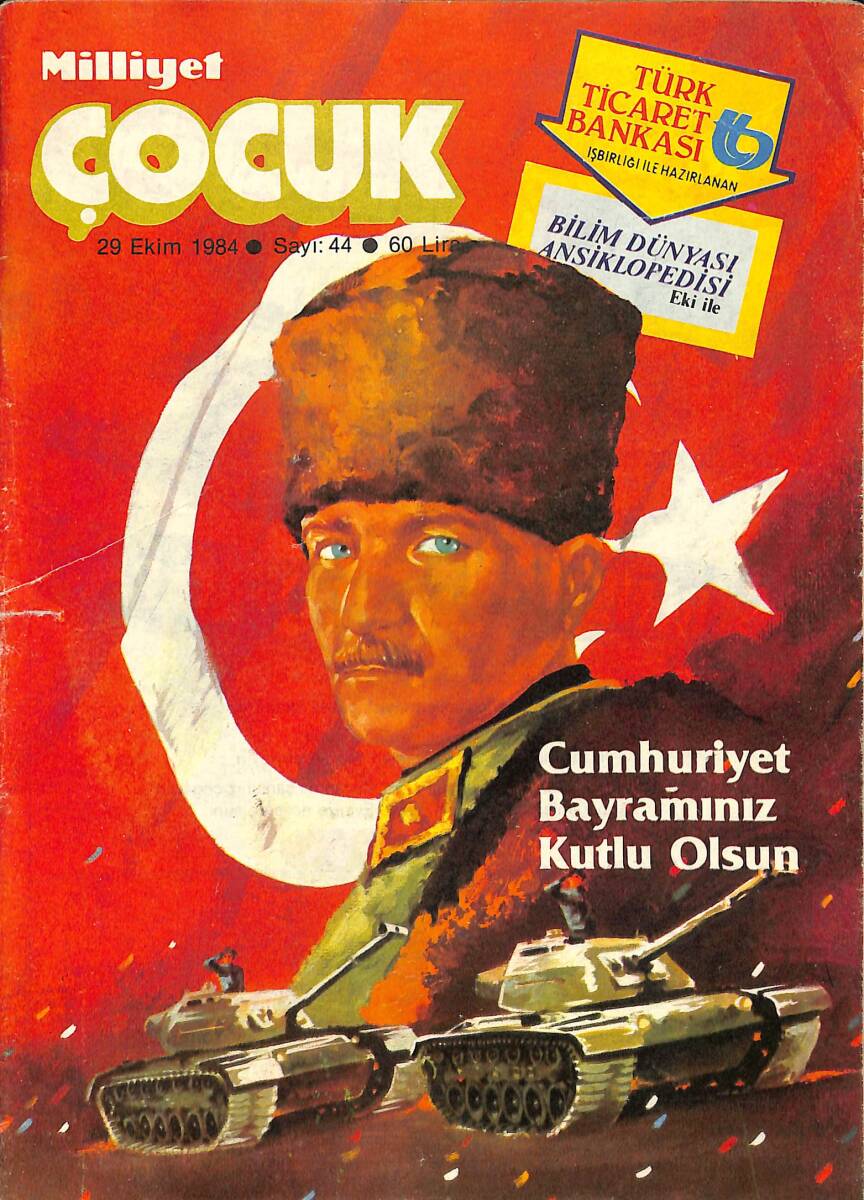 Milliyet Çocuk 29 Ekim 1984 Sayı: 44 - Red Kit - Şimşek Santrafor - Kırk Ambar - Ormanlar Kralı Robin NDR98107 - 1