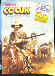 Milliyet Çocuk 3 Haziran 1985 Sayı: 23 - Red Kit - Siyah Kısrak - Şirinler - Elizabeth Taylor - Siyah Şirinler NDR98164 - Gökçekoleksiyon