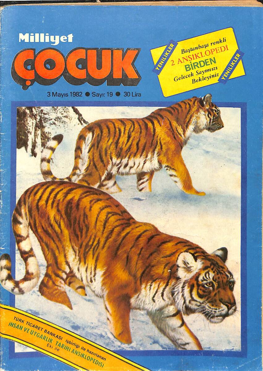 Milliyet Çocuk 3 Mayıs 1982 Sayı: 19 - Red Kit - Tarzan - Beşler Çetesi NDR97433 - 1