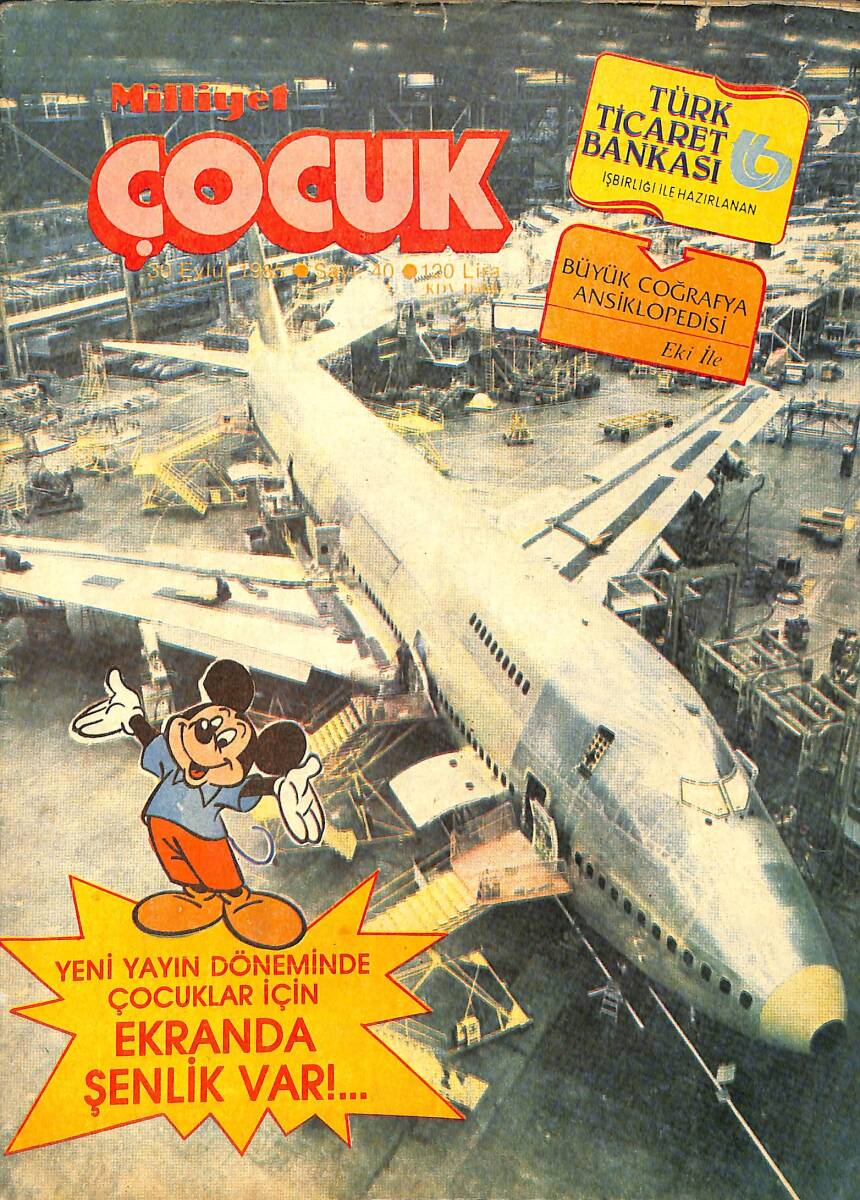 Milliyet Çocuk 30 Eylül 1985 Sayı: 40 - Red Kit - Şirinler - Şimşek Santrafor NDR97339 - 1