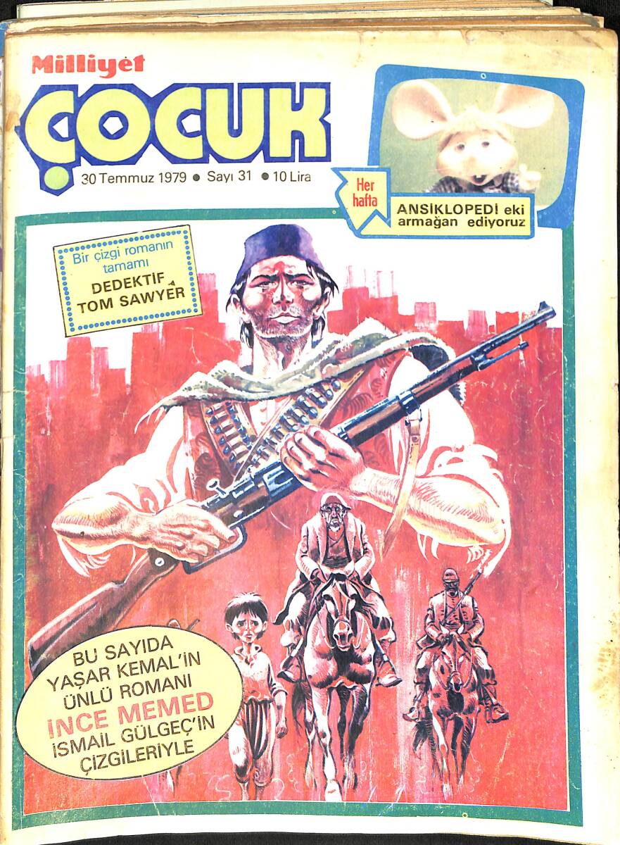 Milliyet Çocuk 30 Temmuz 1979 Sayı: 31 - Temel Reis - İnce Mehmed - Pembe Panter - Çizgi Roman 