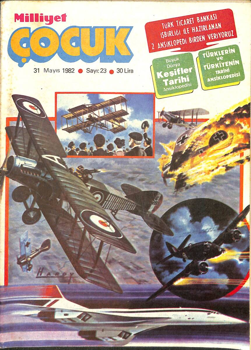 Milliyet Çocuk 31 Mayıs 1982 Sayı: 23 - Red Kit - Tarzan - Demir Yumruklu Adam NDR97437 - 1