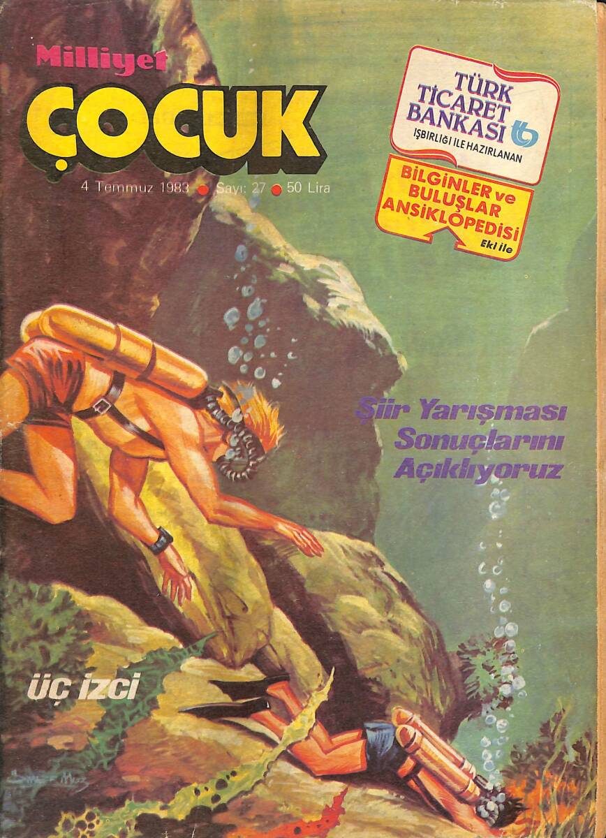 Milliyet Çocuk 4 Temmuz 1983 Sayı: 27 - Red Kit Papatya Kasabası 9 NDR98379 - 1