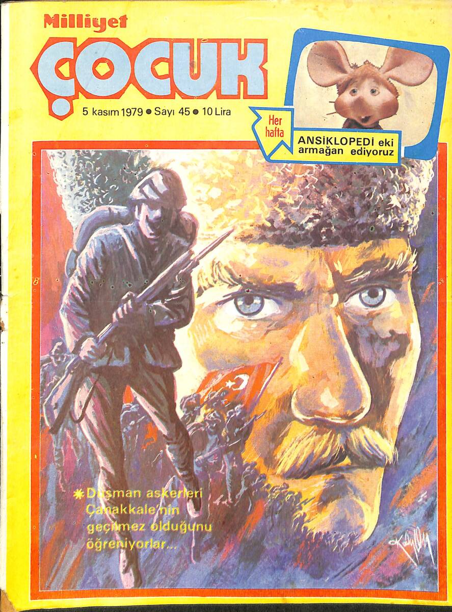 Milliyet Çocuk 5 Kasım 1979 Sayı: 45 - Uzay Çocukları - Red Kit NDR97423 - 1