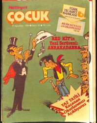 Milliyet Çocuk 6 Ağustos 1984 Sayı: 32 - Kapak: Red Kit - Beşler Çetesi - Kahraman Pilotlar NDR98351 - Gökçekoleksiyon