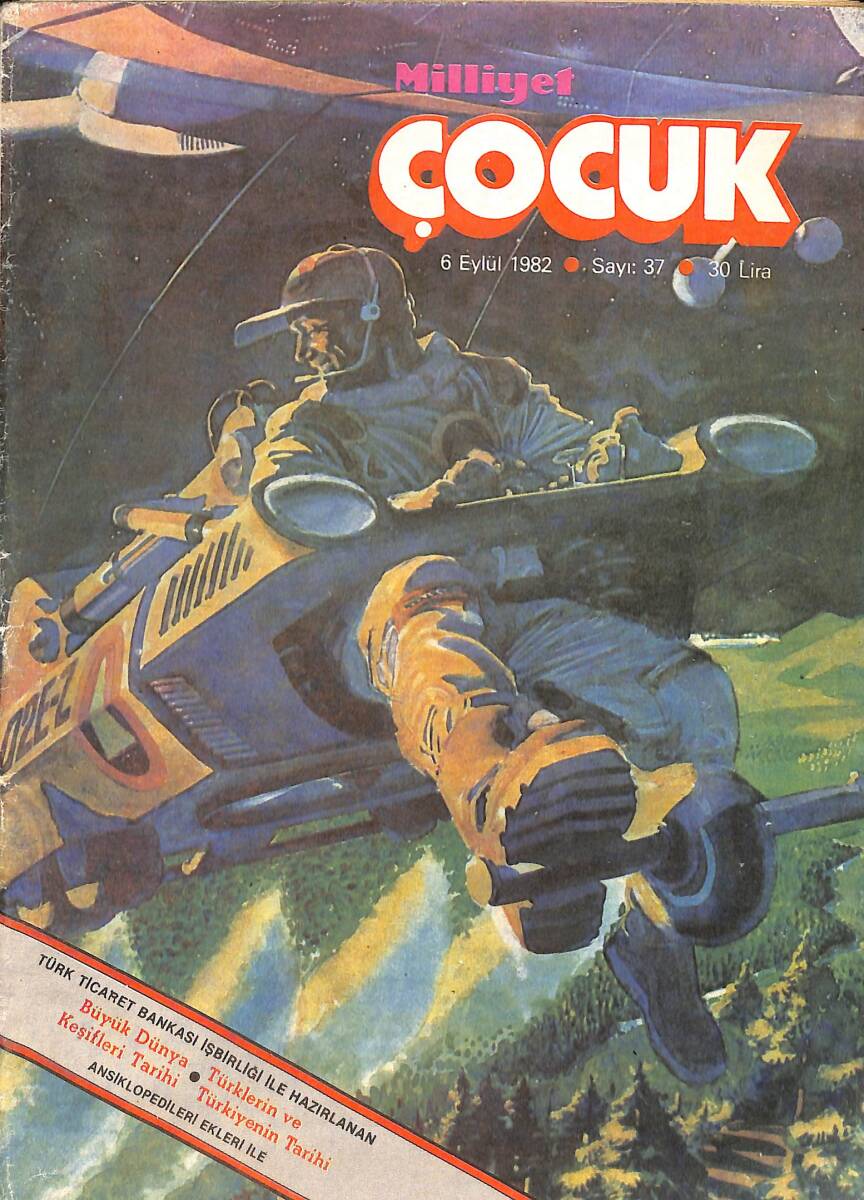 Milliyet Çocuk 6 Eylül 1982 Sayı: 37 - Red Kit - Bernard Prens NDR98846 - 1
