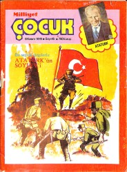 Milliyet Çocuk 6 Kasım 1978 Sayı: 45 - Uzay Çocukları - Atatürk Söylev - Temel Reis NDR97374 - Gökçekoleksiyon