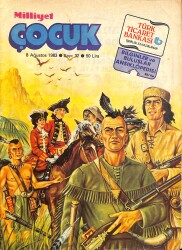 Milliyet Çocuk 8 Ağustos 1983 Sayı: 32 - Red Kit Çöl Kartalı 5 NDR98384 - Gökçekoleksiyon