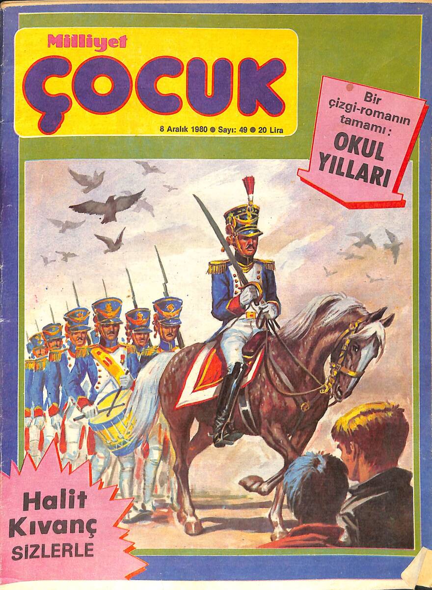 Milliyet Çocuk 8 Aralık 1980 Sayı: 49 - Temel Reis - Uzay Çocukları - Pembe Tavşan - Çizgi Roman Mevcut Değildir NDR98065 - 1