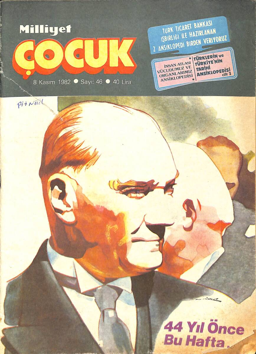 Milliyet Çocuk 8 Kasım 1982 Sayı: 46 - Red Kit - Üç İzci - Kronos 