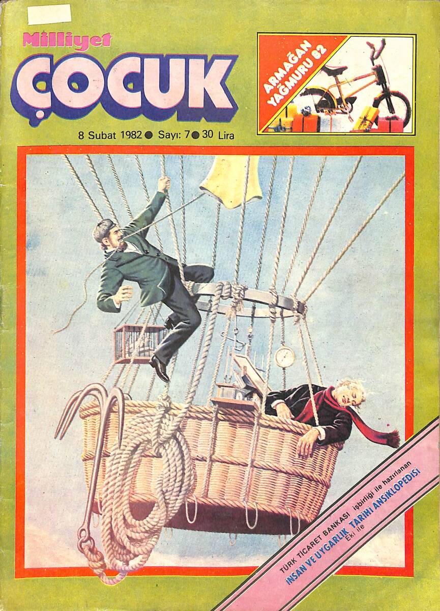 Milliyet Çocuk 8 Şubat 1982 Sayı: 7 - Red Kit - Baytekin - Tarzan NDR97425 - 1