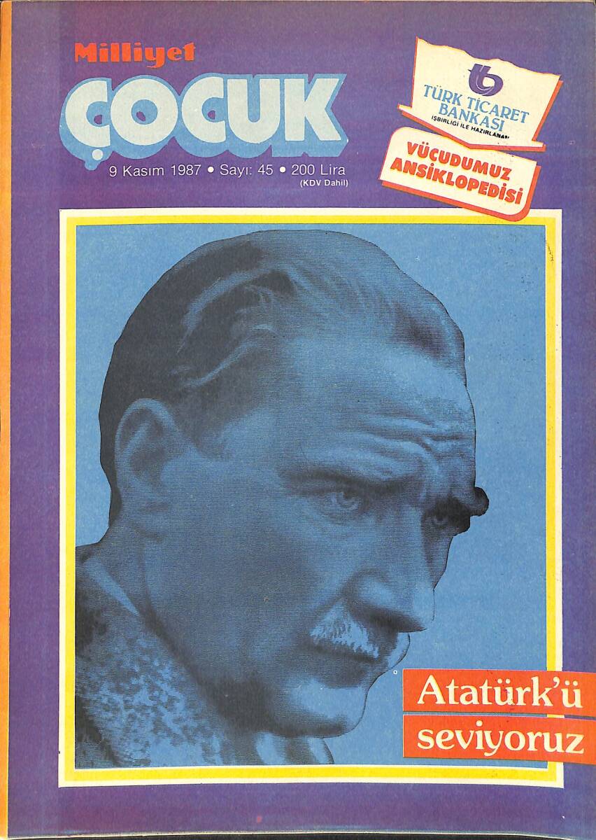 Milliyet Çocuk 9 Kasım 1987 Sayı: 45 - Ten Ten Amerika'da - Şimşek Santrafor - Red Kit NDR98132 - 1
