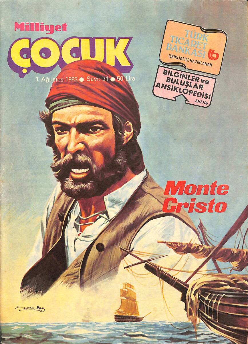 Milliyet Çocuk Dergisi 1 Ağustos 1983 Sayı:31 - Siyah Kısrak, Red Kit, Üç İzci NDR95713 - 1