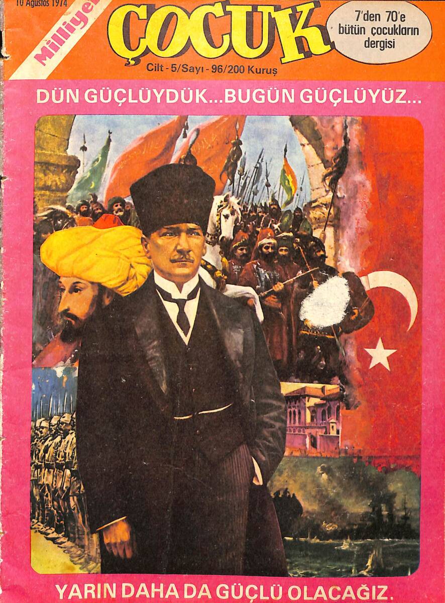 Milliyet Çocuk Dergisi 10 Ağustos 1974 Sayı 96 - Red Kit Rin Tin Tin'in Mirası - Kaygısızlar - Pembe Panter NDR96546 - 1
