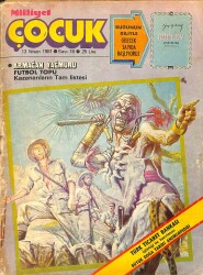 Milliyet Çocuk Dergisi 13 Nisan 1981 Sayı: 16 - Red Kit - Pembe Panter - Şaklaban - Mırnav - Yeni Gazete - Doktor Cüneyt Arkın - Türkan Şoray NDR97105 - Gökçekoleksiyon