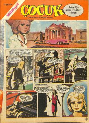 MİLLİYET ÇOCUK DERGİSİ 14 Eylül 1974 Sayı101 Leydi Penelope, Tommy Banco, Örümcek Adam, Zehir Hafiye, Pembe Panter NDR72678 - 1