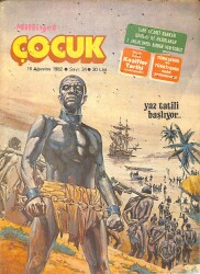 Milliyet Çocuk Dergisi 16 Ağustos 1982 Sayı: 34 - Red Kit 