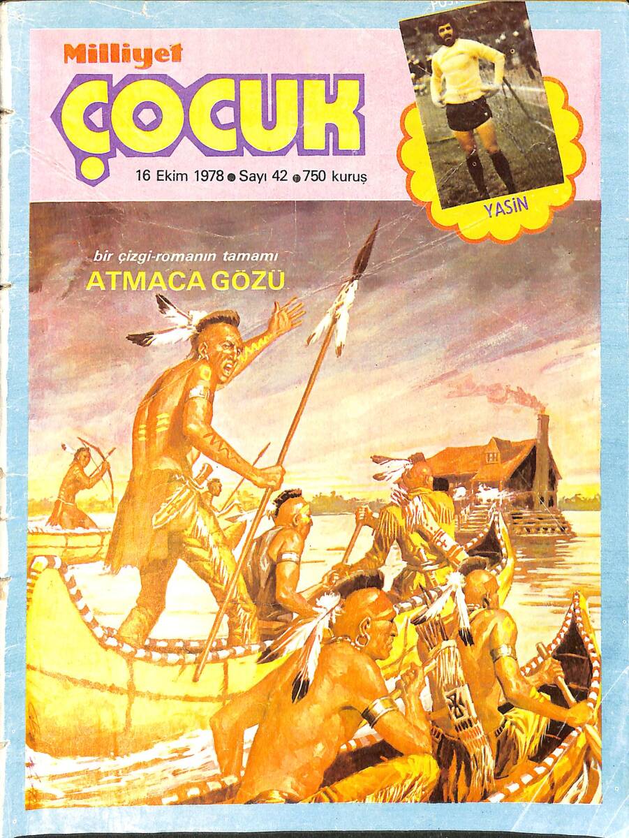 Milliyet Çocuk Dergisi 16 Ekim 1978 Sayı: 42 - Muhammed Ali - Uzay Çocukları - Thomas Edison - Larry Yuma - Çizgi Roman Mevcut Değil NDR97087 - 1