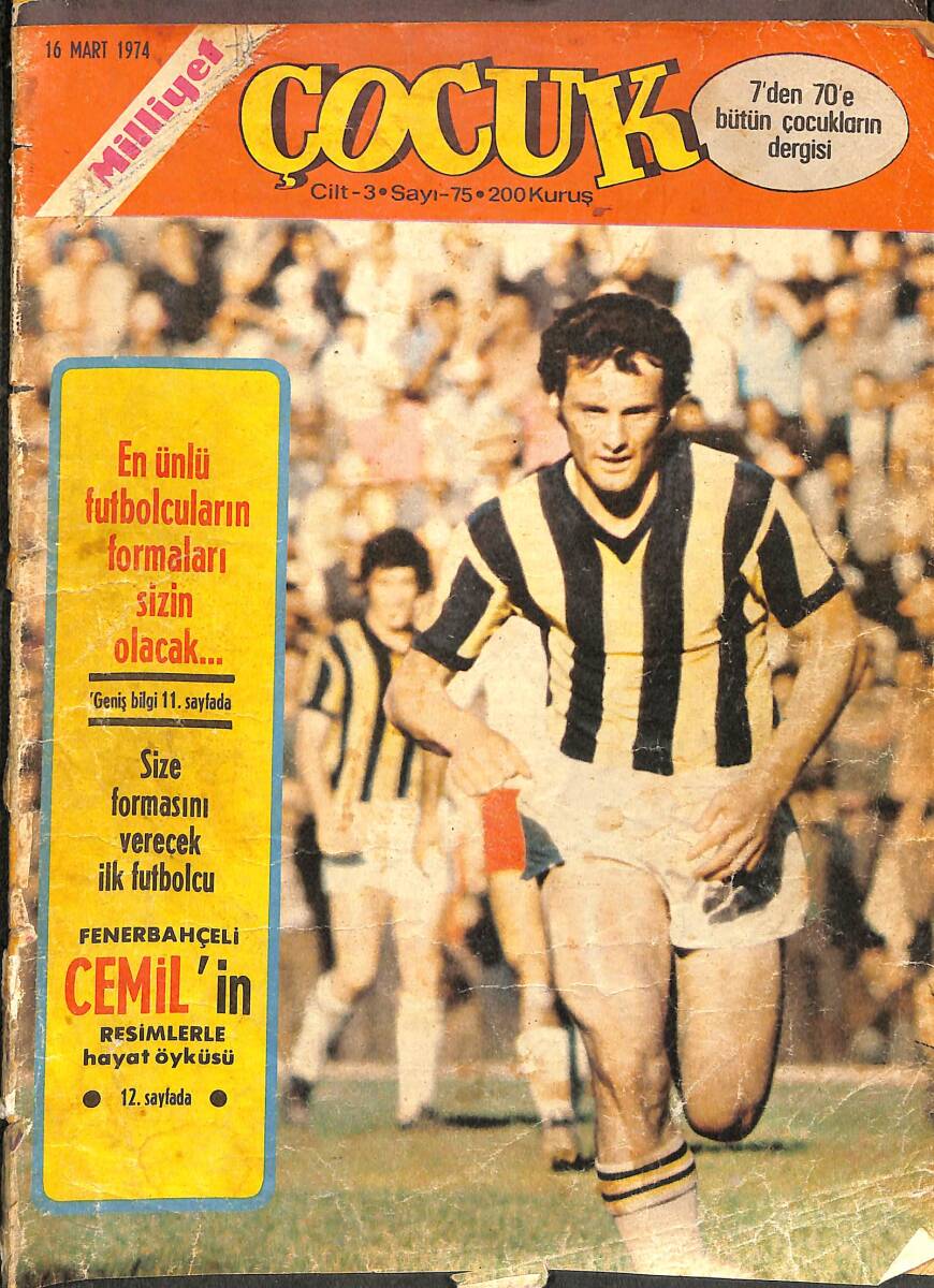 Milliyet Çocuk Dergisi 16 Mart 1974 Sayı 75 - Gizli Ajan Jim - Red Kit NDR96756 - 1