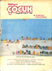 Milliyet Çocuk Dergisi 16 Mayıs 1977 Sayı: 17 - Uzay Çocukları - Adnan Özyalçıner - Pembe Panter - Moby Dick - Kent Mistip Çiklet Reklamı NDR97172 - Gökçekoleksiyon