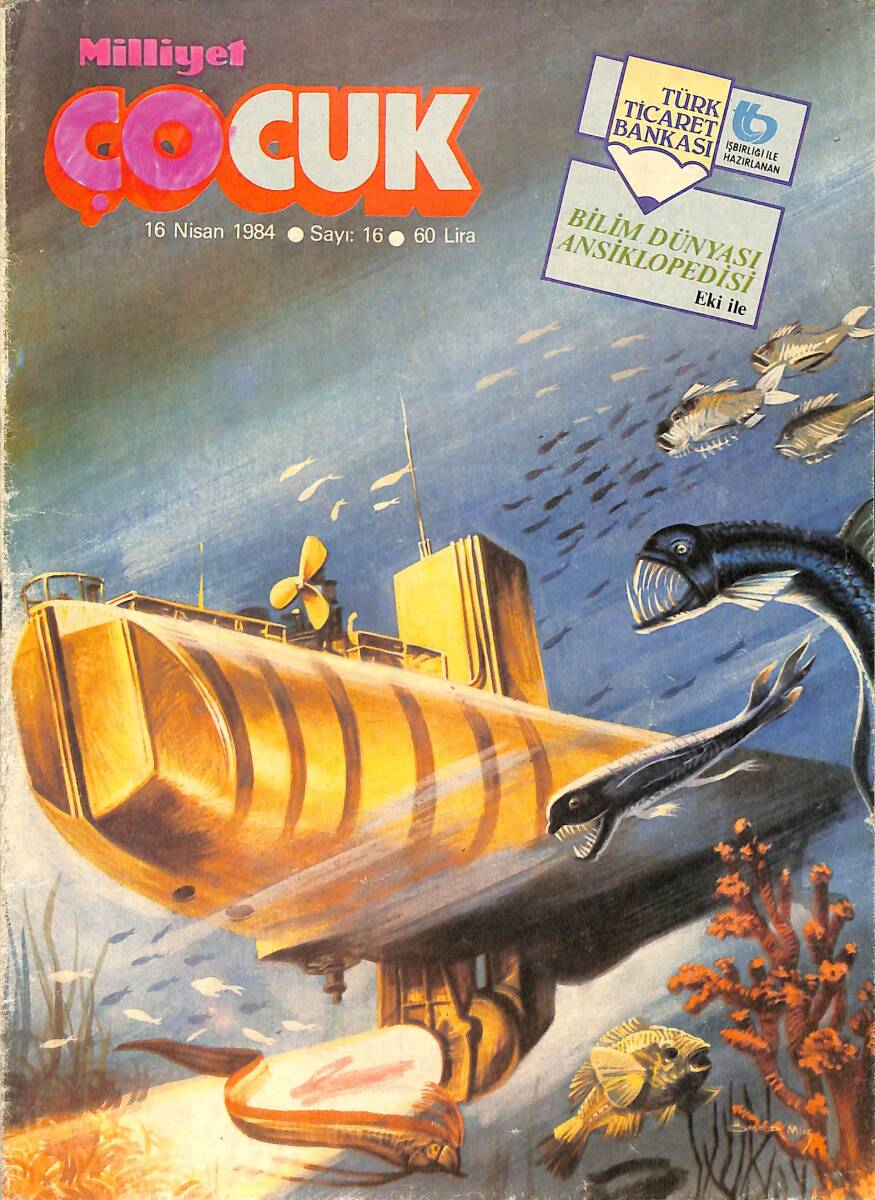 Milliyet Çocuk Dergisi 16 Nisan 1984 Sayı:16 - Beşler Çetesi, Red Kit, Maskara NDR97275 - 1
