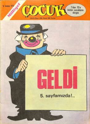 MİLLİYET ÇOCUK DERGİSİ 16 Temmuz 1975 Sayı145 Kaptan Erik, Örümcek Adam NDR72650 - 1