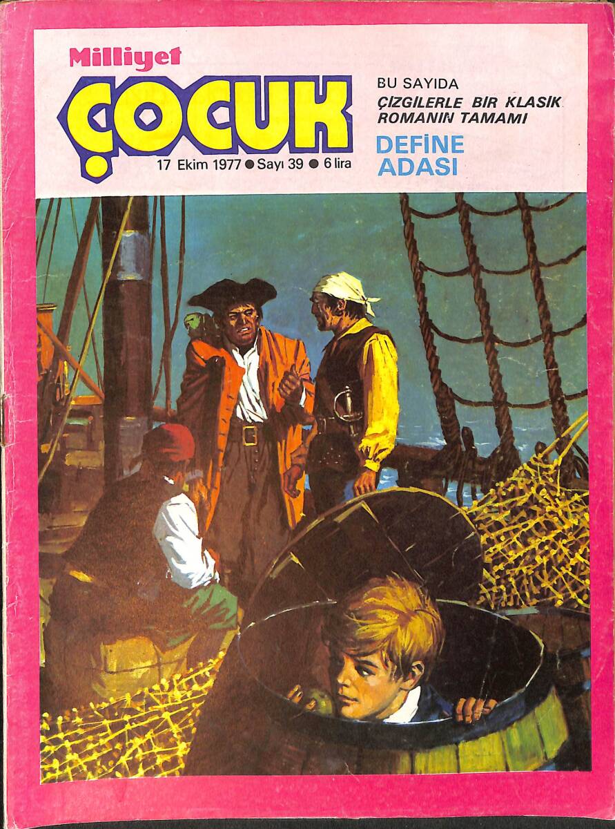 Milliyet Çocuk Dergisi 17 Ekim 1977 Sayı:39- Totoş, Define Adası, Pele (Orta Sayfada) NDRT97218 - 1