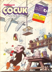 Milliyet Çocuk Dergisi 17 Haziran 1985 Sayı: 25 - Red Kit - Siyah Kısrak - Altı kafadar - Dalton Kardeşler - Şirinler 