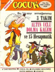 Milliyet Çocuk Dergisi 18 Şubat 1976 Sayı: 176 - Çakal Bil - Kolombo Molombo - Süper Mırnav - Ufaklık NDR97066 - Gökçekoleksiyon
