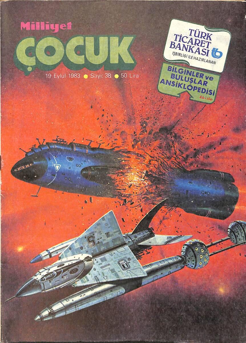 Milliyet Çocuk Dergisi 19 Eylül 1983 Sayı:38 - Barelli, Çılgınlar Ormanı, Red Kit NDR97309 - 1