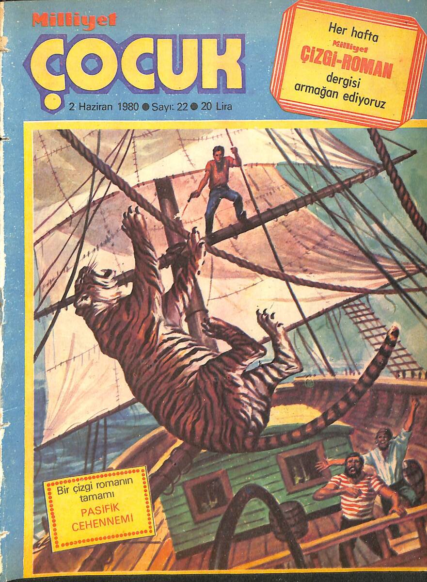 Milliyet Çocuk Dergisi 2 Haziran 1980 Sayı: 22 - Temel Reis - Uzay Çocukları - İl Türk Posta Pulunun Doğuşu NDR97085 - 1