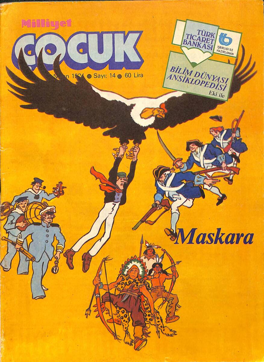 Milliyet Çocuk Dergisi 2 Nisan 1984 Sayı:14 - Jigantik, Cimcime, Altı Kafadar NDR97273 - 1