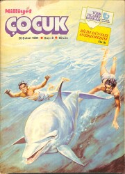 Milliyet Çocuk Dergisi 20 Şubat 1984 Sayı: 8 - Maskara - Red Kit - Siyah Kısrak - Bob Morane - Cimcime NDR96019 - Gökçekoleksiyon