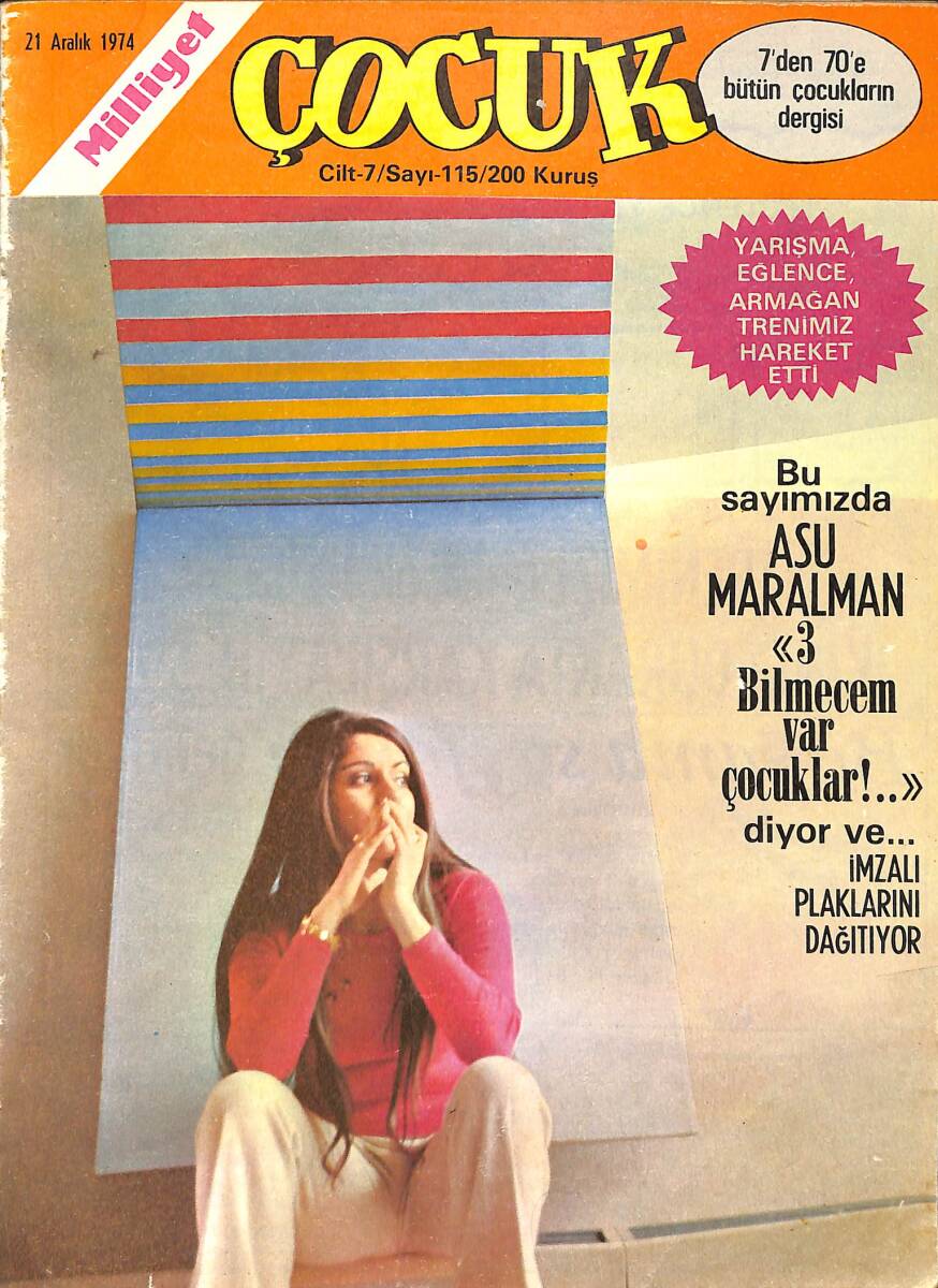 Milliyet Çocuk Dergisi 21 Aralık 1974 Sayı: 115 - Red Kit - Kaygısızlar - Örümcek Adam - Tommy Banco NDR97153 - 1