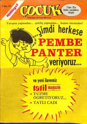 MİLLİYET ÇOCUK DERGİSİ 21 Mayıs 1975 Sayı137 Kaptan Erik, Örümcek Adam, RED KİT NDR72671 - 1