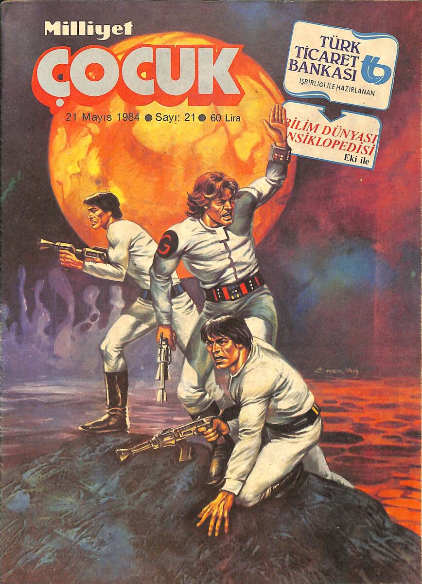 Milliyet Çocuk Dergisi 21 Mayıs 1984 Sayı: 21 - Altı Kafadar - Cimcime - Red Kit 