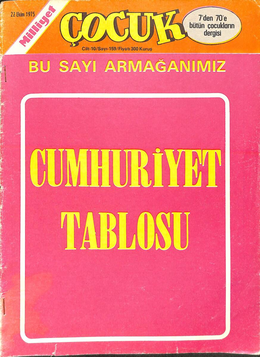 Milliyet Çocuk Dergisi 22 Ekim 1975 Sayı:159 - Red Kit 6 - Lorel ile Hardi - Tatlı Cadı - Pembe Panter - Aristokratlar NDR95958 - 1